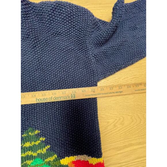Vtg 80s Cardigan Bay Angel Sweater Womens Small Hand knitted Artsy Cottagecore - Picture 9 of 11